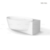 Bañera independiente de superficie sólida de diseño único de 67 pulgadas