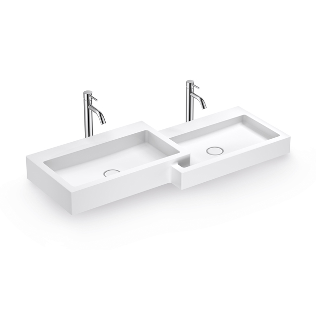 Lavabo de pared doble para uso comercial